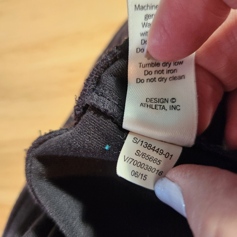 Athleta Metro Slouch Black Jogger Pants with Zipper Pockets,‎ Size LP - Picture 9 of 10